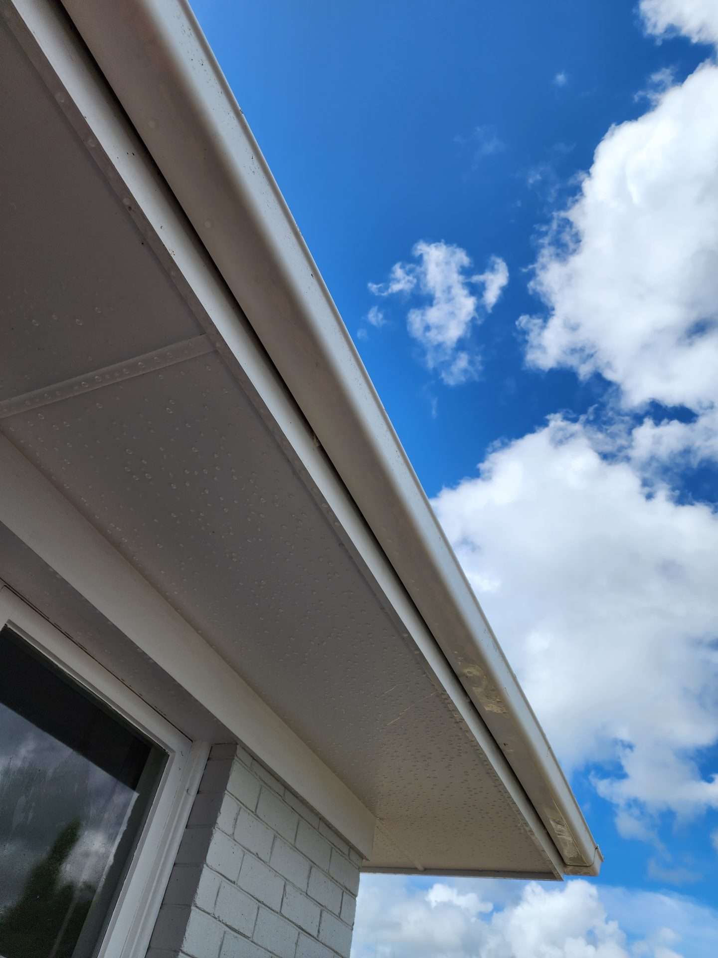 cleaned gutters after washing